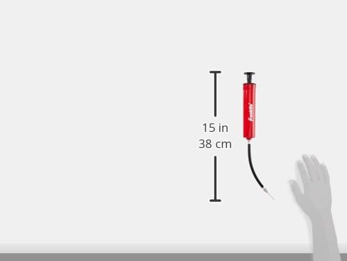 Franklin Sports Ball Pump Kit -7.4" - Perfect for Basketballs, Soccer Balls and More - Complete Hand Pump Kit with Needles, Flexible Hose, Air Pressure Gauge and Carry Bag